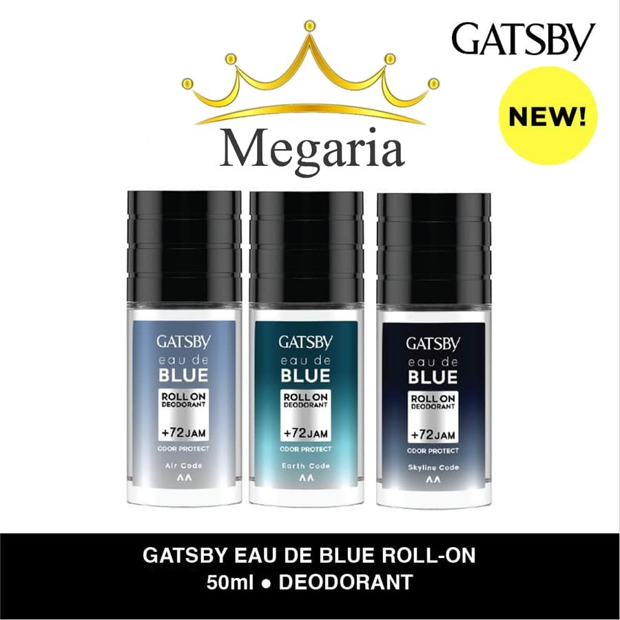 Jual Gatsby EAU DE PARFUME VBLUE ROLL ON 50ml DEODORANT Shopee