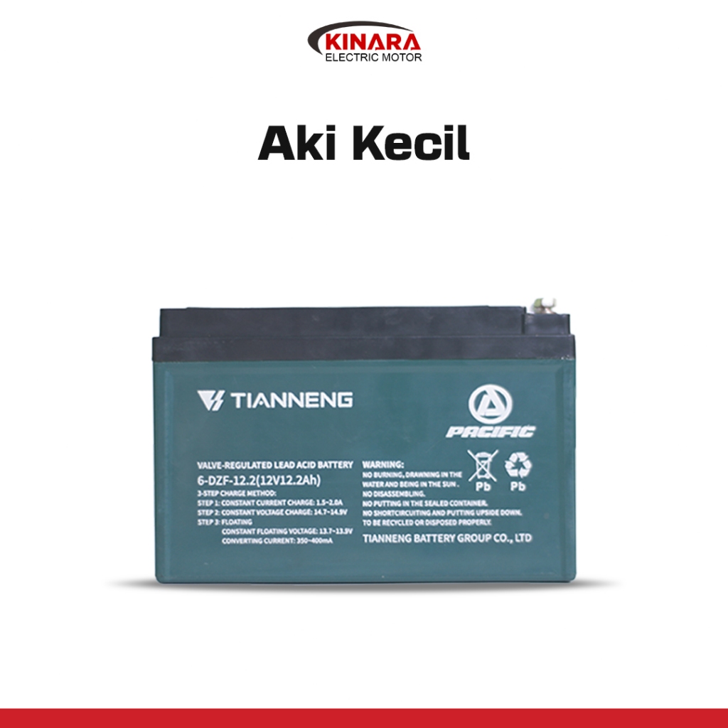 Jual Kinara Aki Battery Pacific Sepeda Listrik Tianneng 12v 12ah