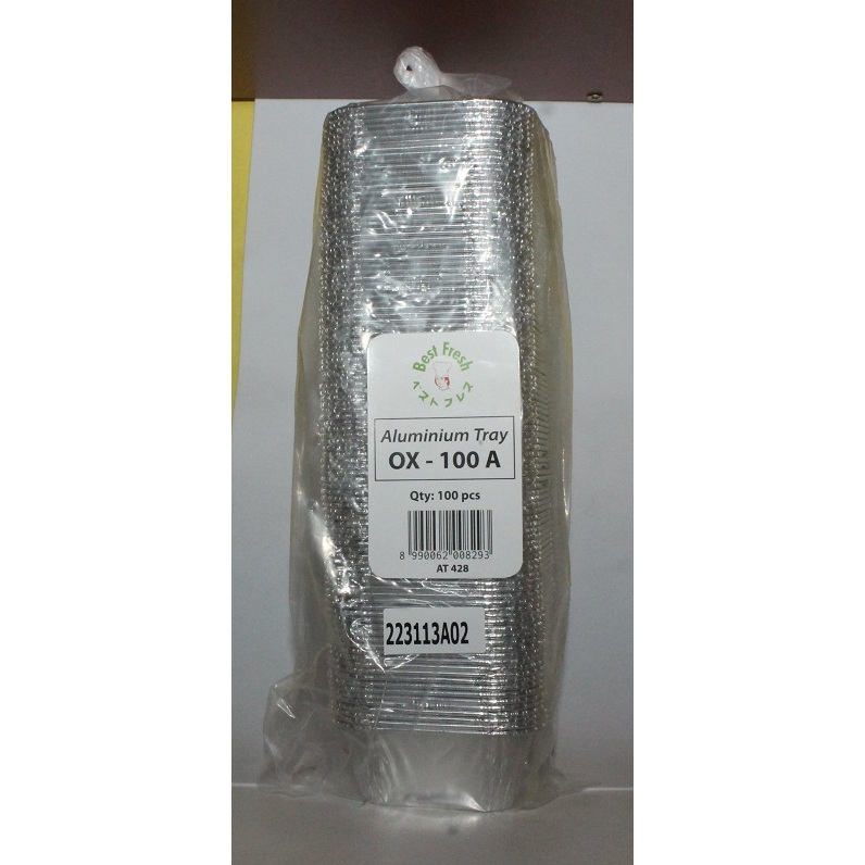 Jual ALUMUNIUM FOIL TRAY OX100 1 PACK 100PCS Shopee Indonesia