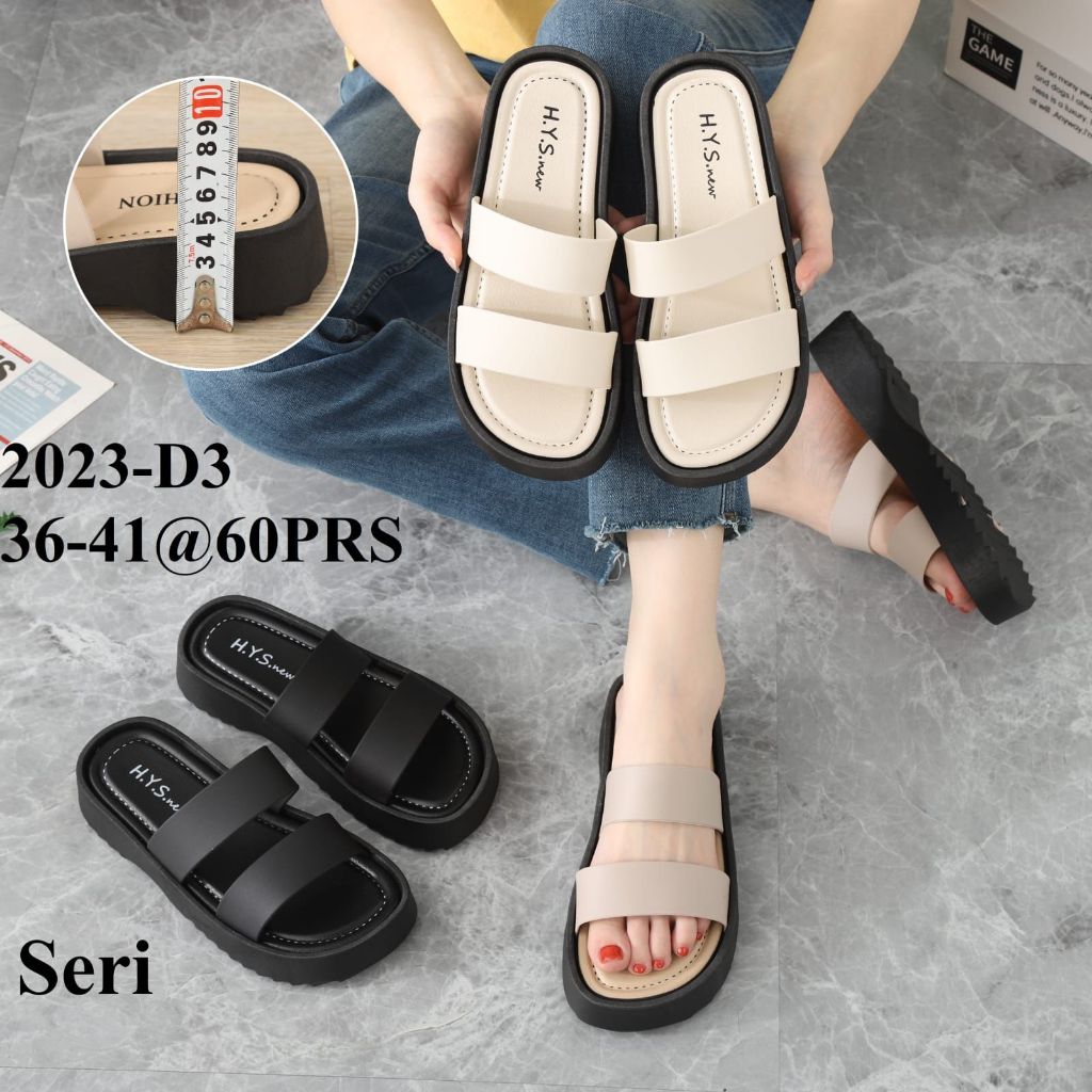 Jual Sandal Jelly Wanita Terbaru Sendal Selop Karet Alina Sendal