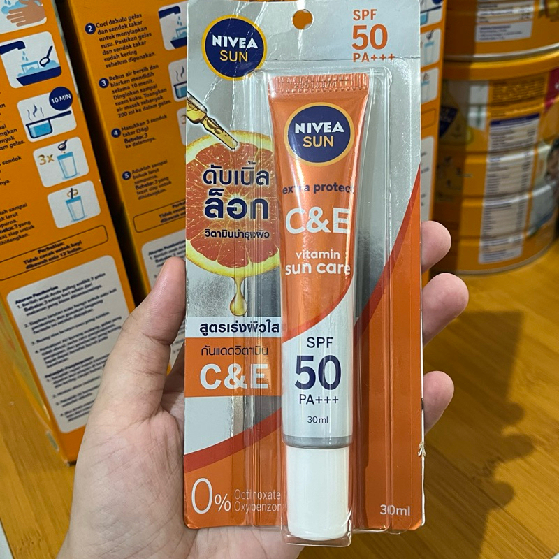 Jual Nivea Extra Protect C E Vit Sun Care SPF 50 30ml Shopee Indonesia