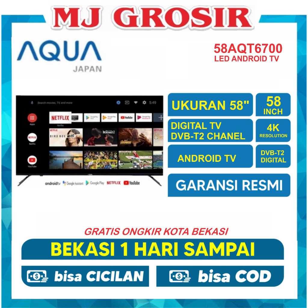 Jual Led Tv Aqua Aqt Inch Usb Movie Hdmi Uhd K Android