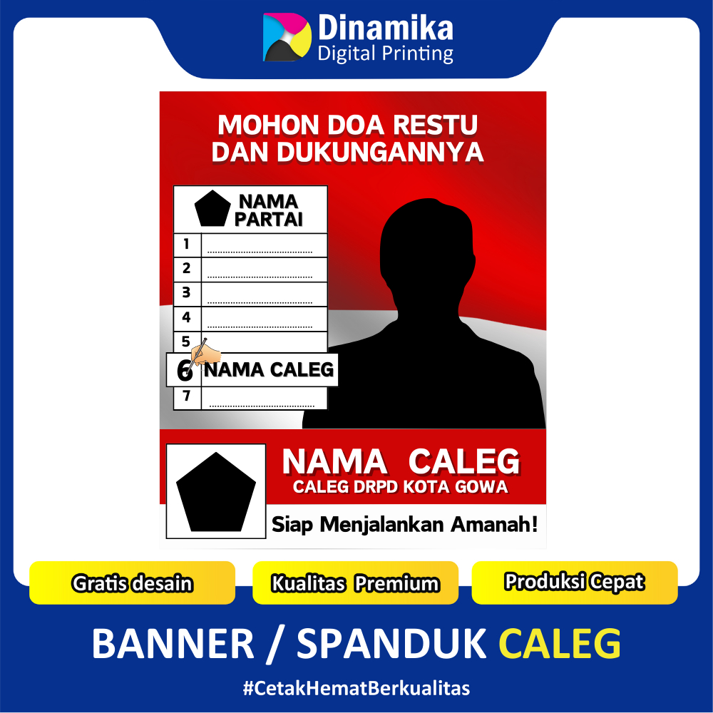 Jual SPANDUK BANNER CALEG PEMILU PALING MURAH Shopee Indonesia