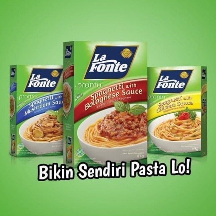 Jual La Fonte Pronto Spaghetti Instant Sauce Bolognese Mushroom