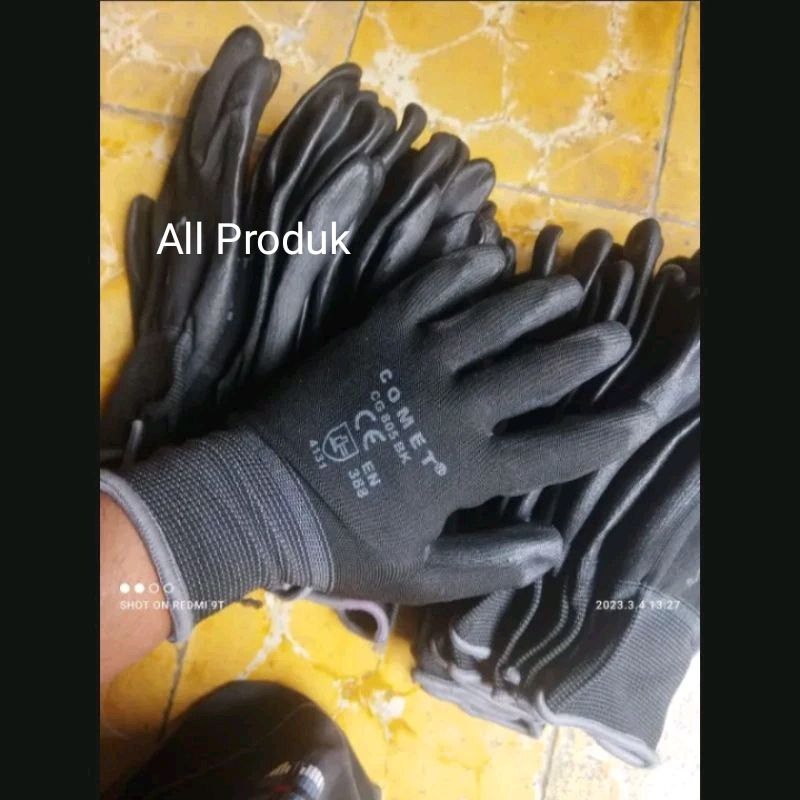 Jual Sarung Tangan Comet Palm Fit Glove Pu Karet Mekanik Industi