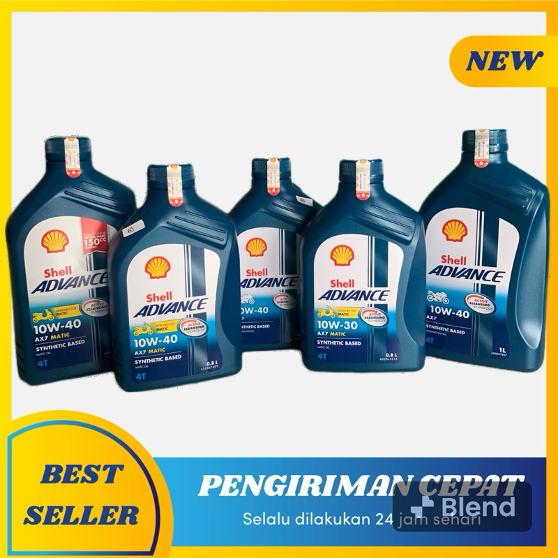 Jual OLI SHELL ADVANCE AX7 MATIC MANUAL 800ml 1000ml Shopee Indonesia