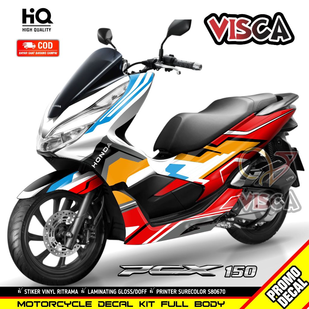 Jual COD Decal PCX 150 Full Body Variasi Desain GTR Shopee Indonesia