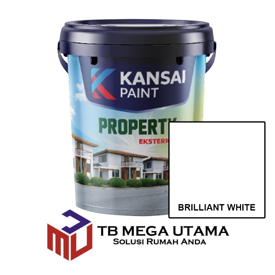 Jual Kansai Paint Property Eksterior Brilliant White 25 Kg Cat Tembok