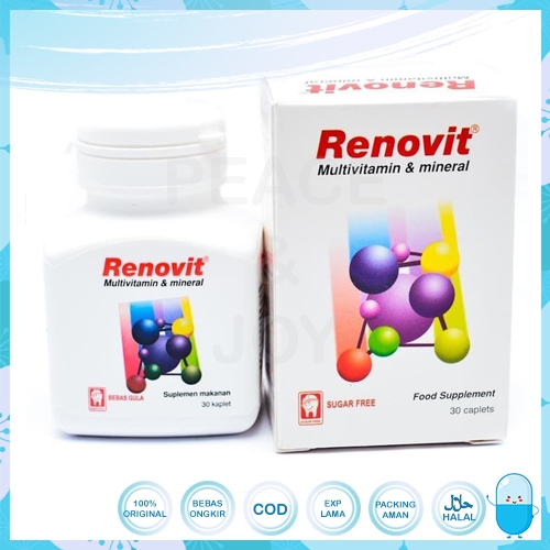 Jual RENOVIT MULTIVITAMIN DAN MINERAL ISI 30 KAPLET MEMBANTU MEMENUHI