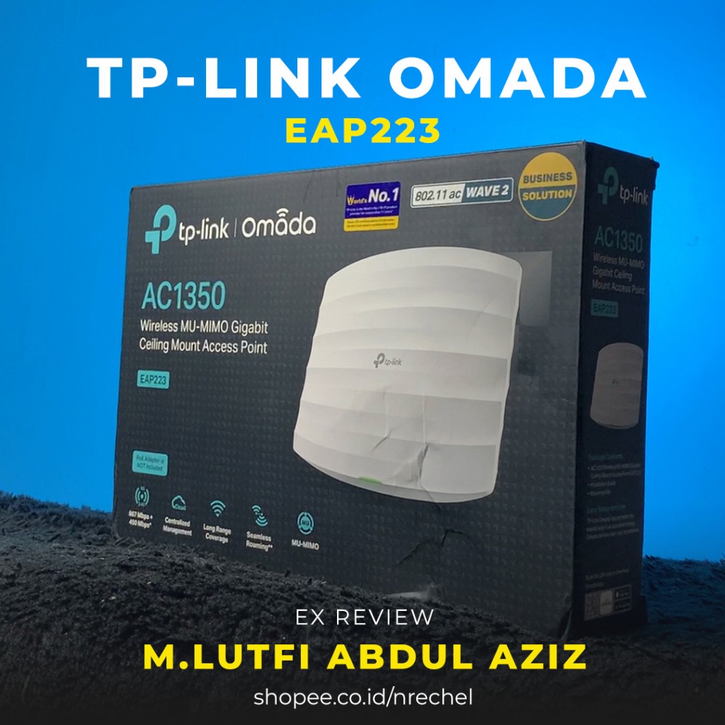 Jual TP Link Omada EAP223 AC1350 Wireless MU MIMO Gigabit PoE Access