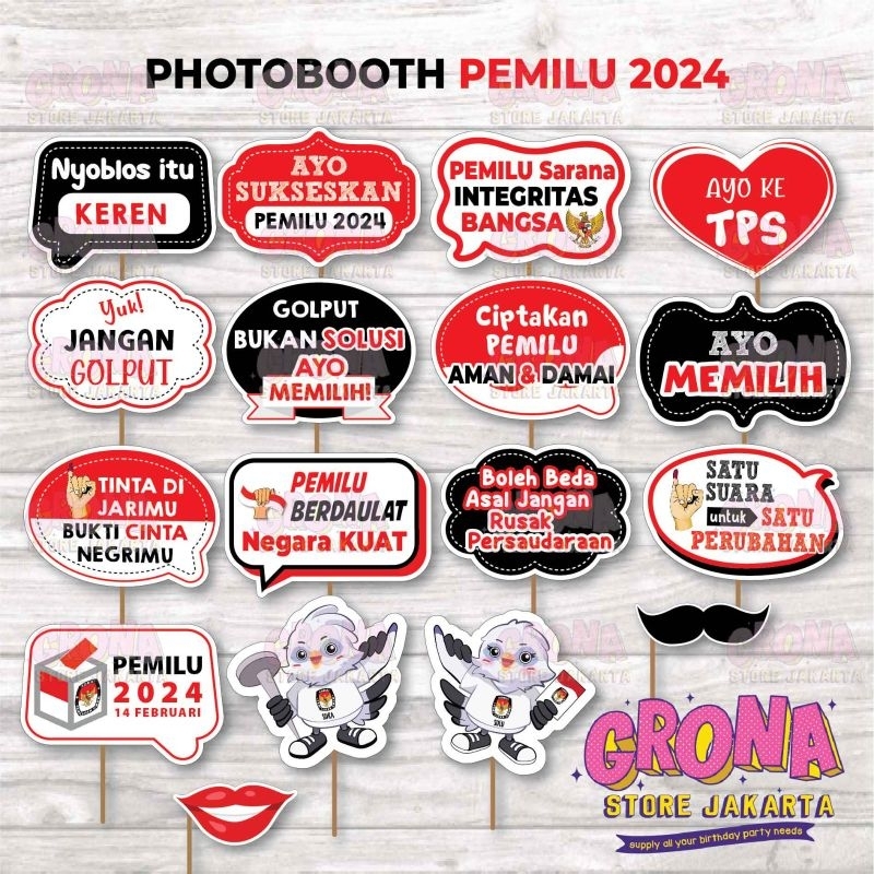 Jual Photobooth Pemilu Props Photobooth Property Pemilu Acc Foto