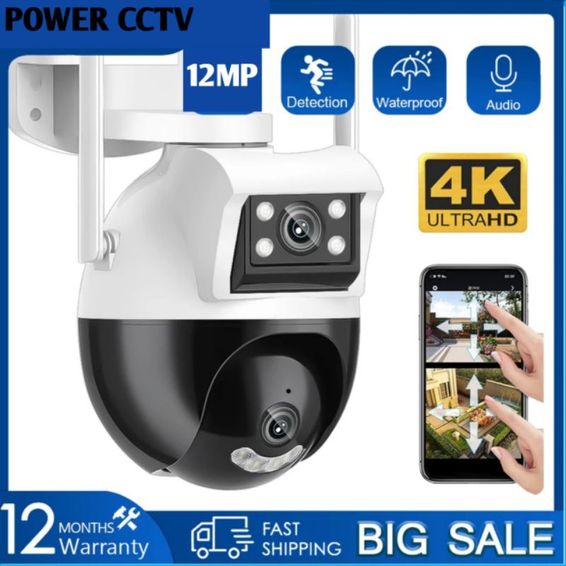 Jual Ip Camera Cctv Outdoor Double Lensa Cctv Wifi Ptz Pan Tilt