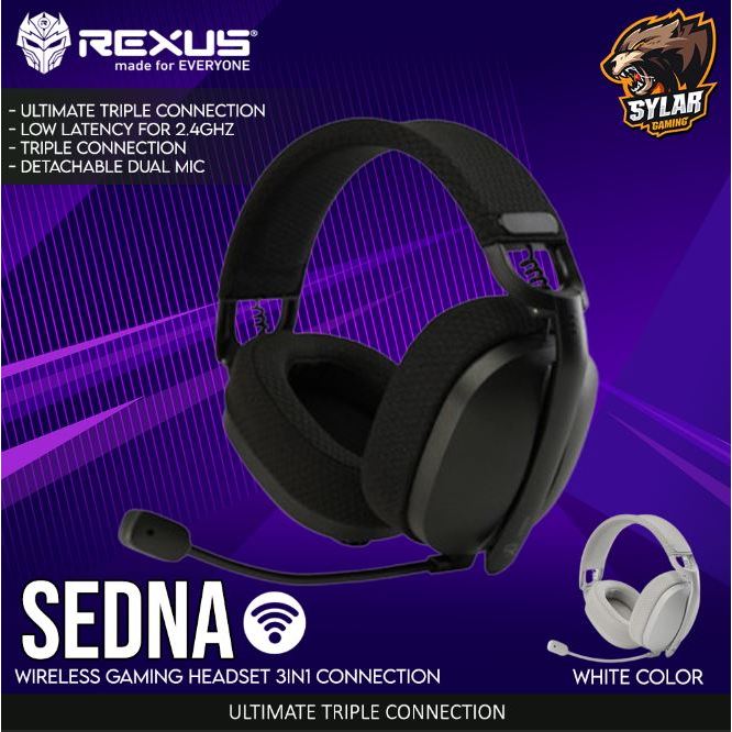 Jual Rexus Daxa Sedna Wireless Gaming Headset 3in1 Connection Shopee