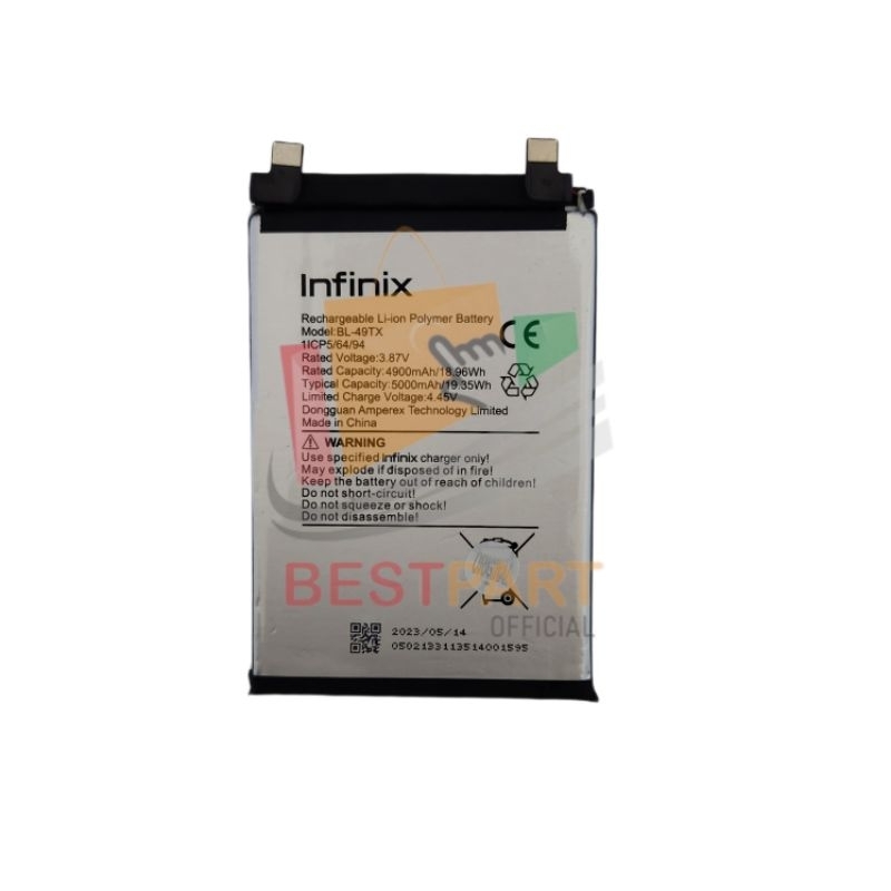 Jual BATRE BATERAI BATTERY INFINIX NOTE 30 X6833 BL 49TX ORIGINAL