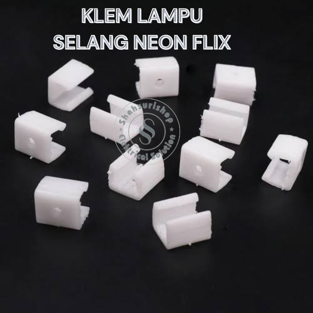 Jual Klem Lampu Selang Neon Flex Bracket Klem Penjepit X Mm Shopee