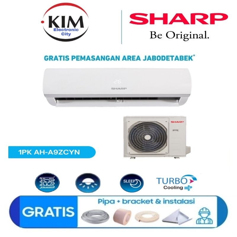 Jual Ac Sharp Pk Ah A Zcy Pk Turbo Cool R Free Instalasi