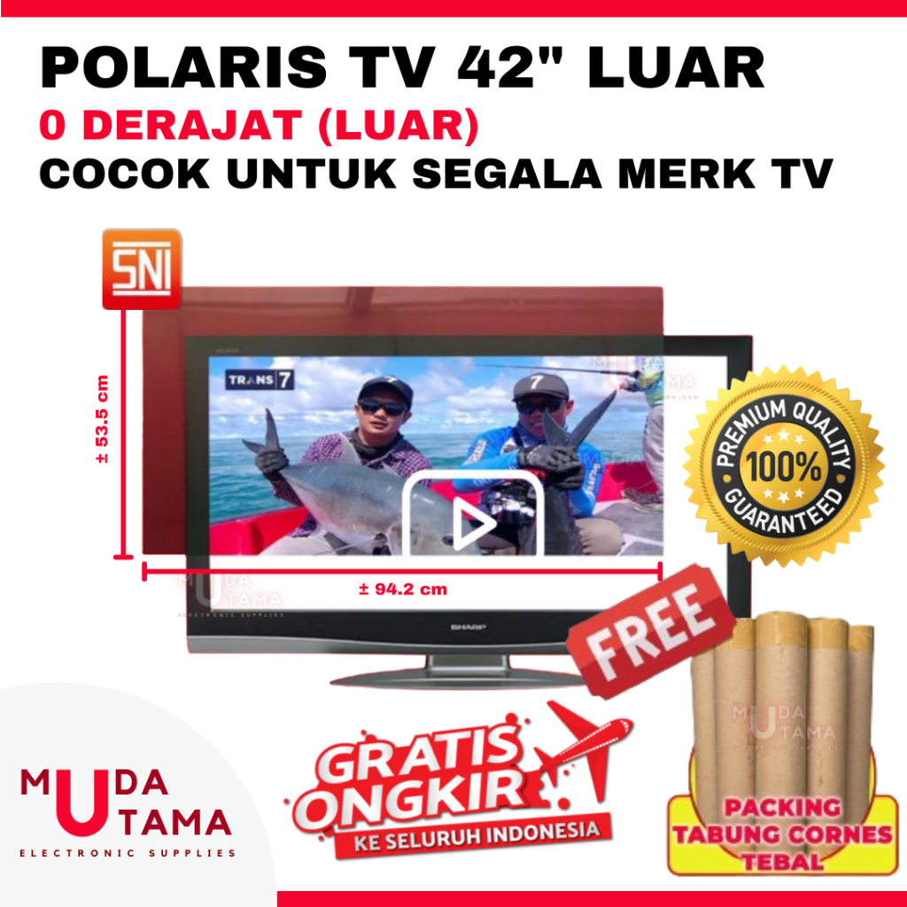 Jual POLARIS TV 42 INCH 0 DERAJAT LUAR POLARIZER 42 INCH POLARIS 42