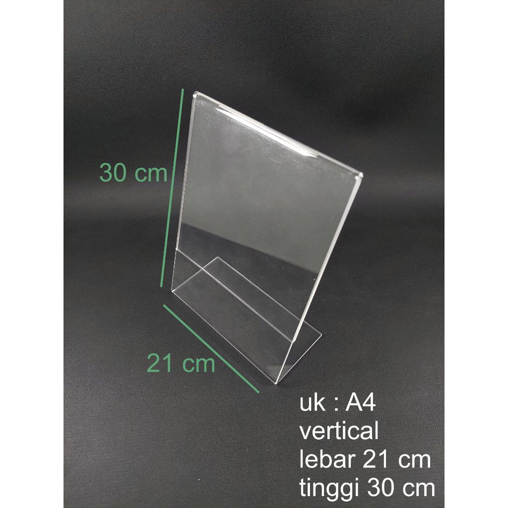 Jual Akrilik Tempat Brosur A Acrylic Tent Card Holder Stand Qris