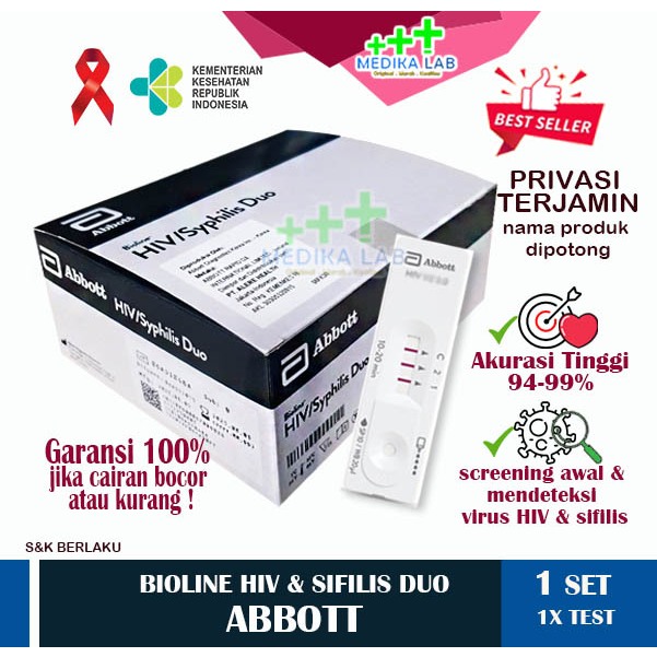 Jual Abbott Test HIV Sifilis Duo Bioline Kemenkes Original