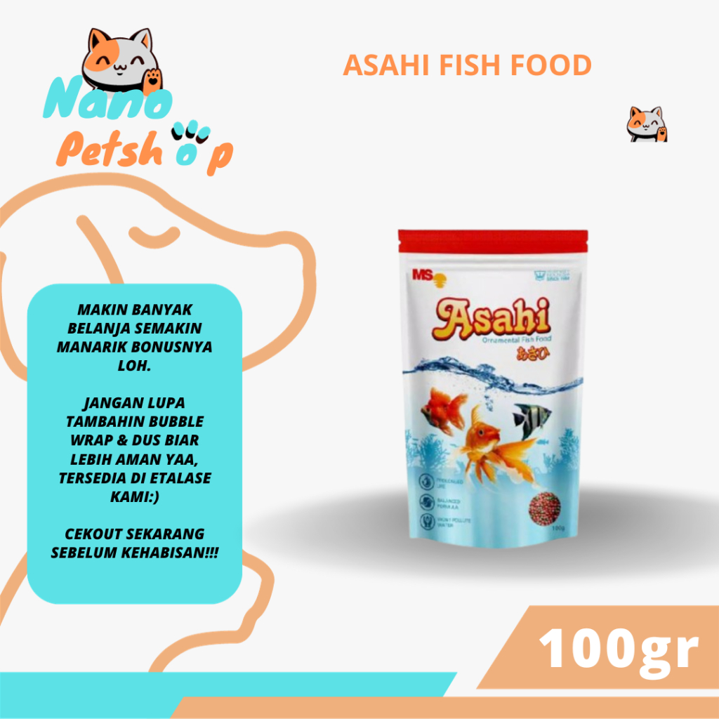 Jual Asahi Pelet Makanan Ikan Hias Koki Gr Koi Fish Food Shopee