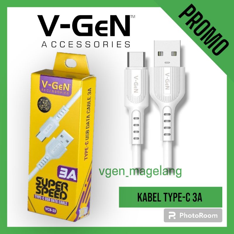 Jual Kabel Type C Bulat V GeN VCB 23 Fast Charging 3A Kabel Data Type