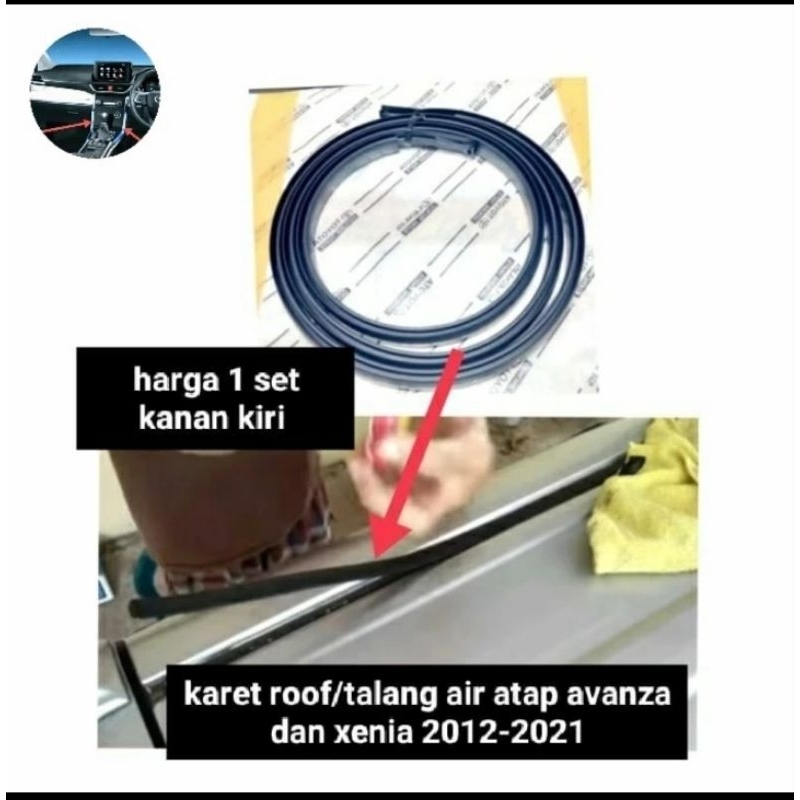 Jual Karet Roof Talang Air Atap Avanza Dan Xenia 2012 2021 Harga 1 Set