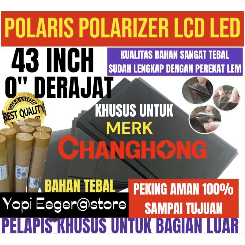 Jual Polaris Polarizer Lcd Led Changhong Inch Derajat Lapisan