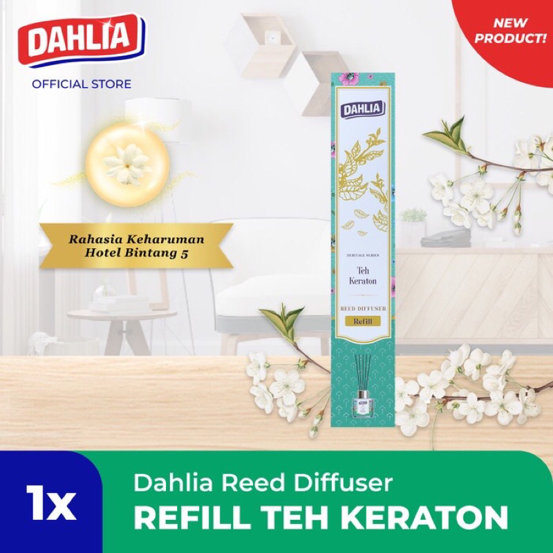 Jual Refill Dahlia Reed Diffuser Teh Keraton Heritage Series