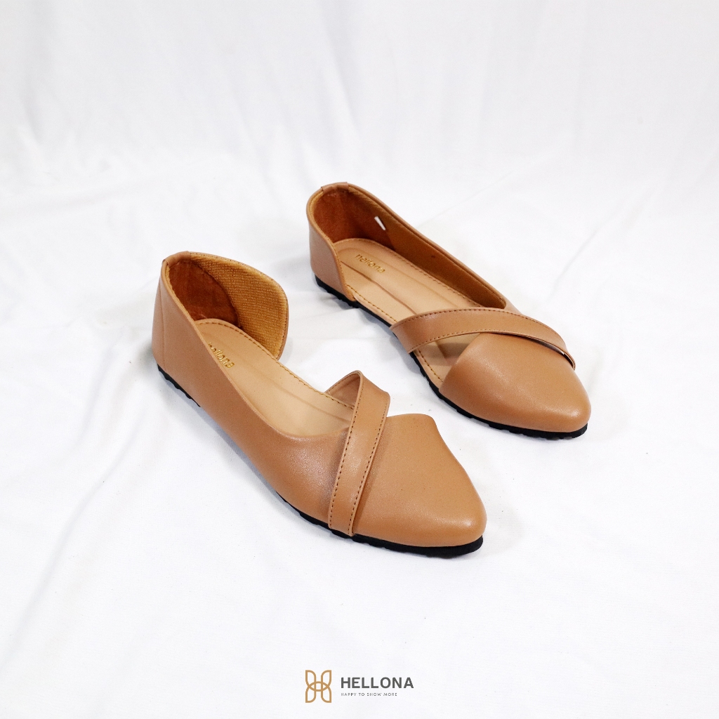 Jual Hellona Richelle Flatshoes Wanita Cantik Sol Karet Shopee Indonesia