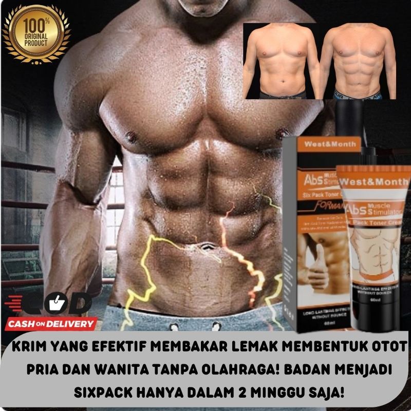 Jual Krim Otot Perut Six Pack Cream ABS Muscle For Man Shopee Indonesia