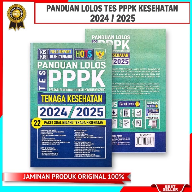 Jual BUKU PPPK KESEHATAN 2024 2025 PANDUAN LOLOS TES TENAGA