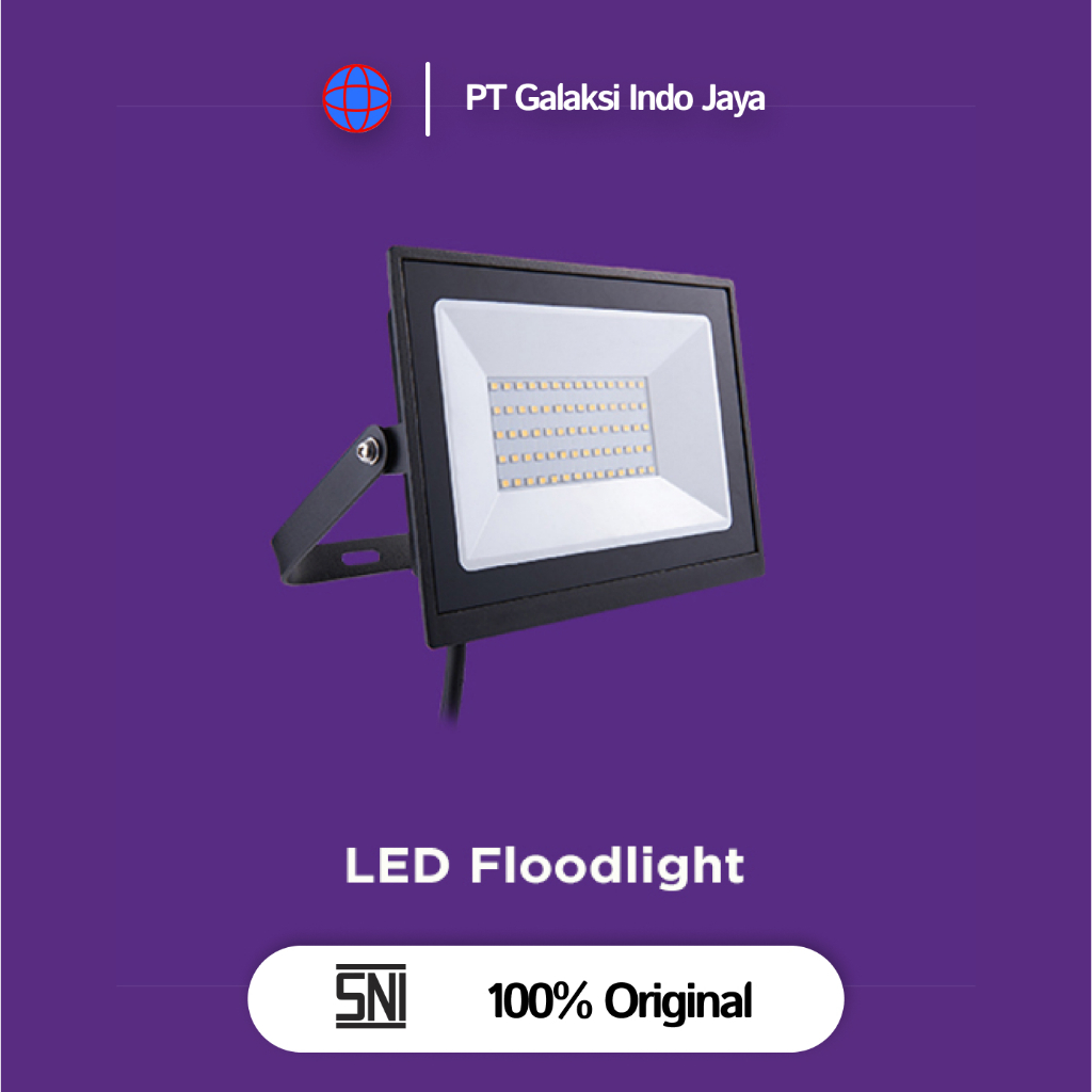 Jual Lampu Ecolink Led Flood Light FL007 50W 70W 100W 6500K Putih Cerah