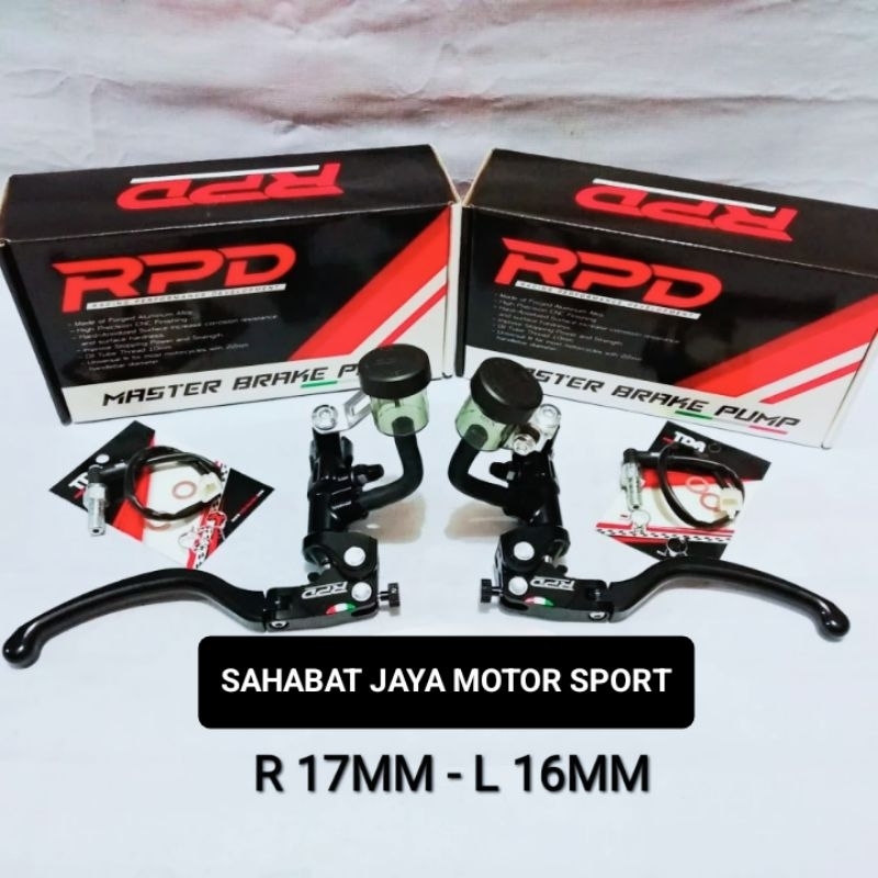 Jual Master Rem Kanan RPD Radial 17MM Master Rem Kiri RPD Radial 16MM