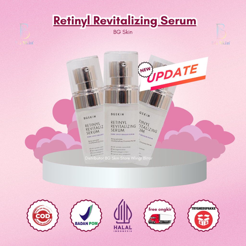 Jual Bg Skin Retinyl Revitalizing Serum Ampuh Mencerahkan Atasi Flek