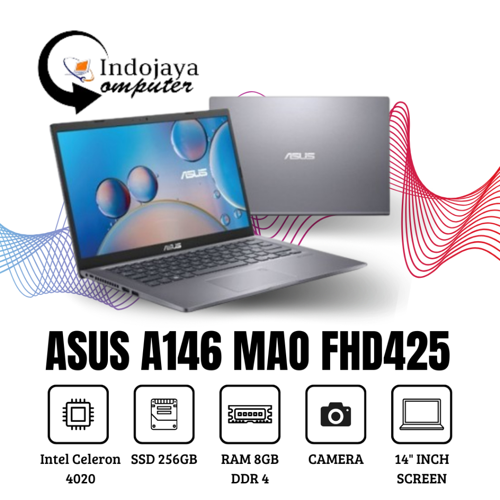 Jual ASUS VIVOBOOK A416MAO FHD425 N4020 8GB 256SSD W11 OHS 14 0FHD