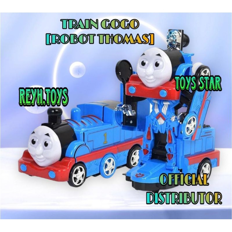 Jual Mainan Robot Kereta Api Thomas Train Gogo Mobil Robot Transformasi