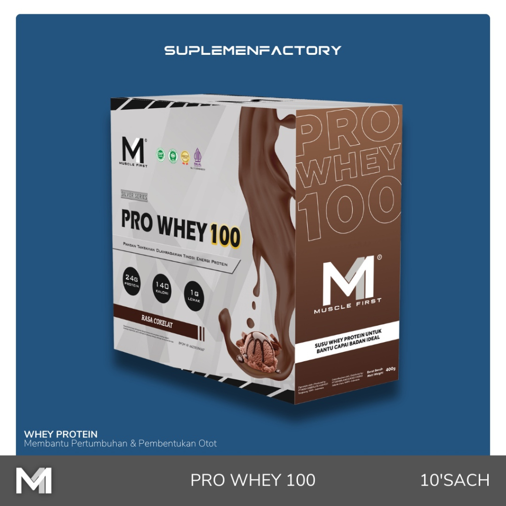 Jual M Pro Whey Box Sachet Muscle First Protein Shopee