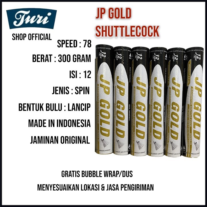 Jual Shuttlecock Jp Gold Cock Bulutangkis Shuttlecock Badminton