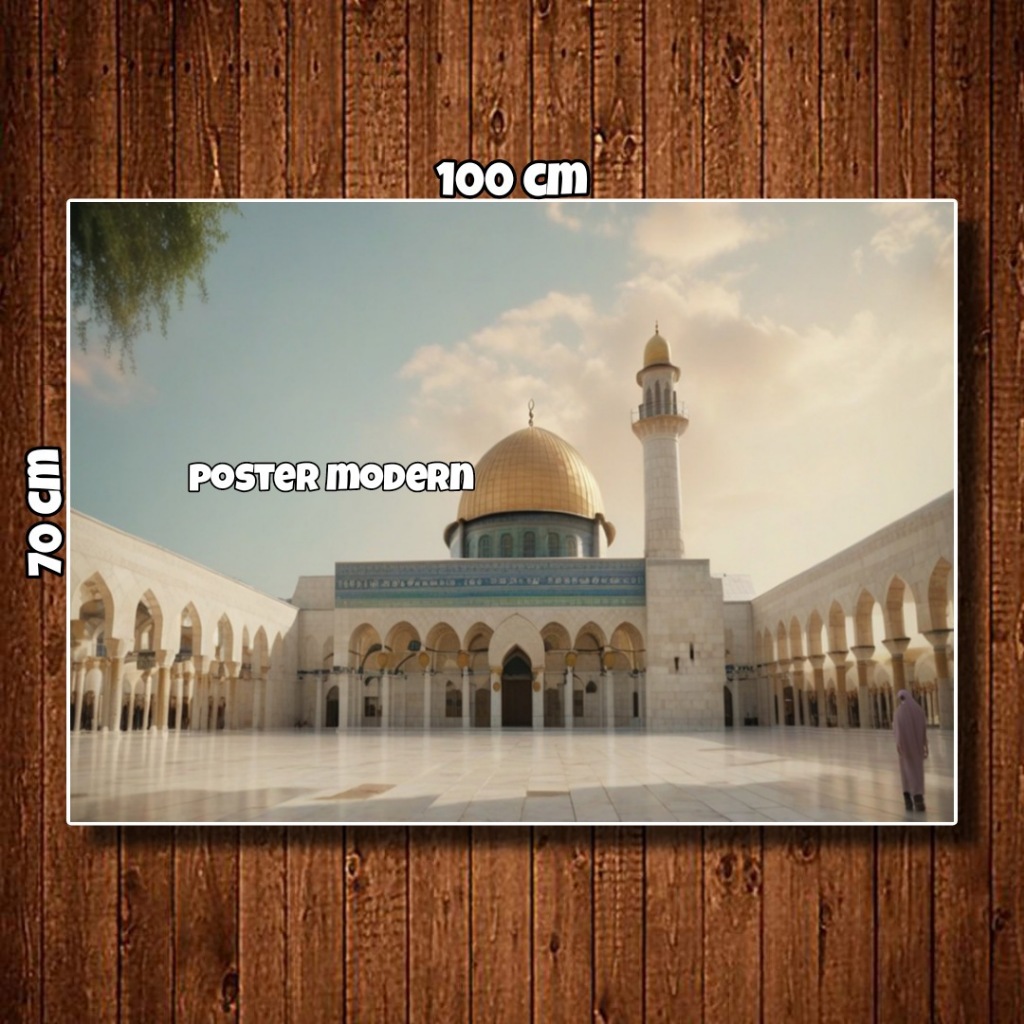 Jual Lukisan Poster Cetak Big Jumbo Masjid Al Aqsa Palestina Code