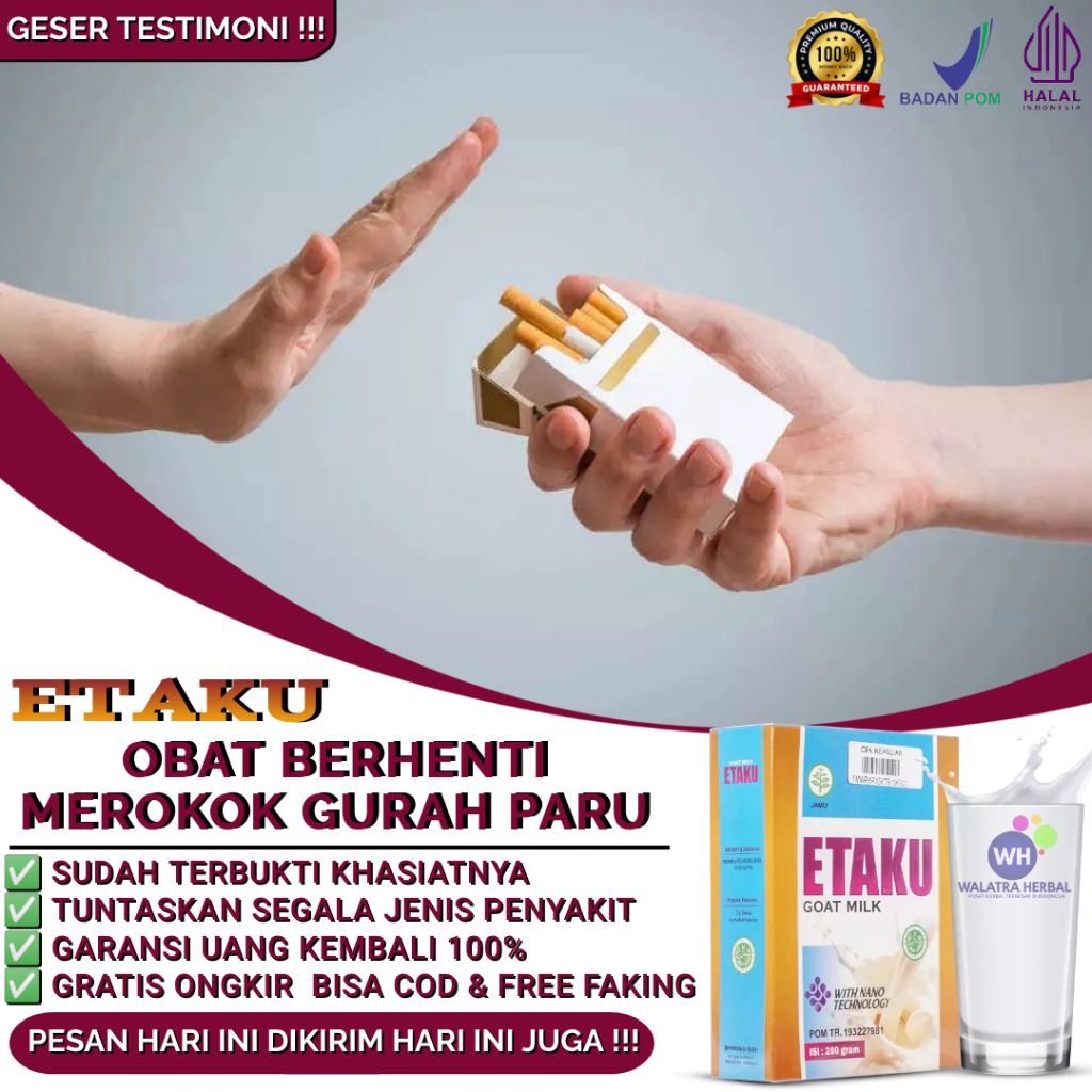 Jual ETAKU GOAT MILK 100 ORIGINAL Obat Berhenti Merokok Obat Sesak