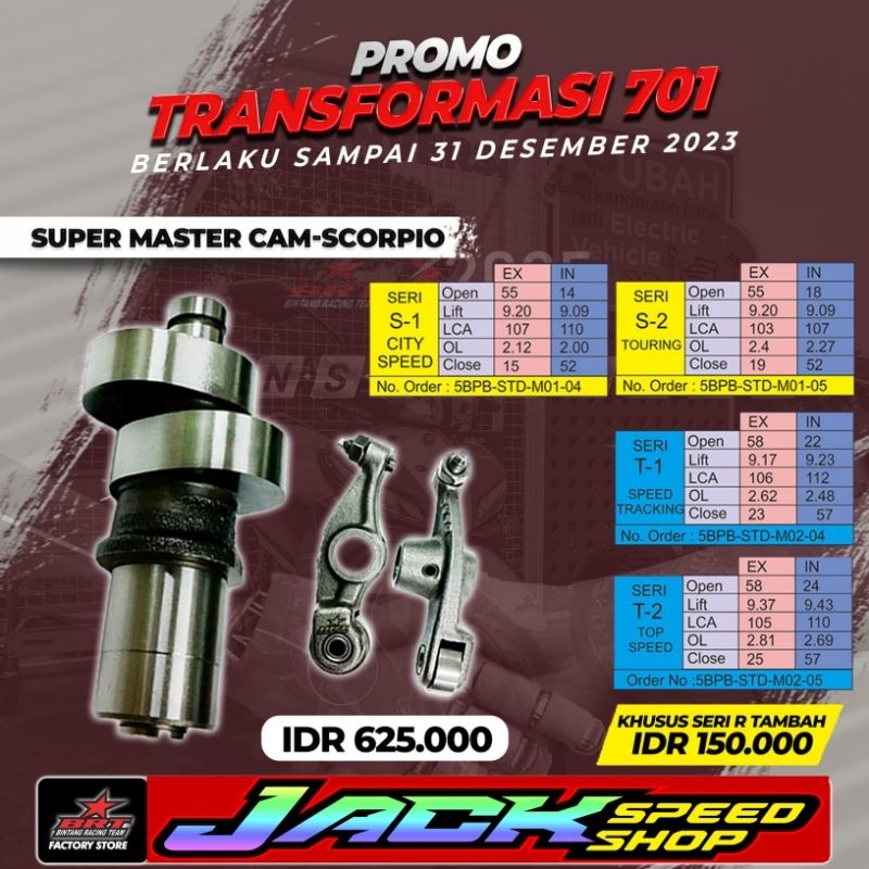 Jual Noken As Brt Yamaha Scorpio Z S S T T R R Master Cam Kem