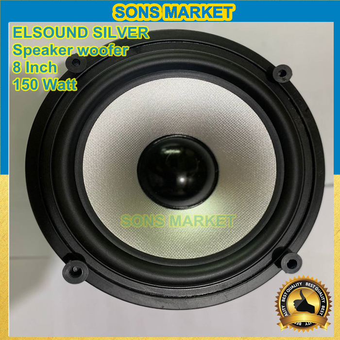 Jual Speaker Elsound Inch Inch In Silver Magnet Besar Watt