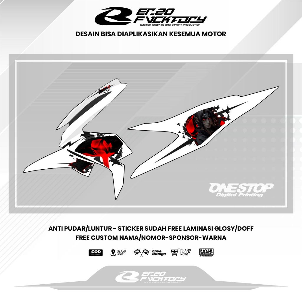 Jual Sticker Stripping Simpel Honda Beat Deluxe Beat Street Itachi