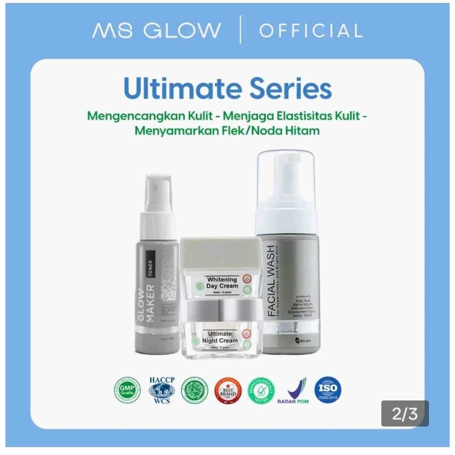 Jual Ms Glow Paket Wajah Ultimate Shopee Indonesia