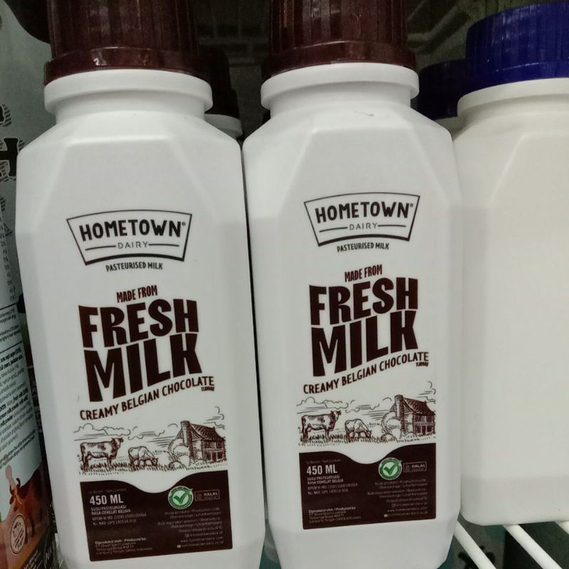 Jual Hometown Chocolate Fresh Milk 450ml Shopee Indonesia