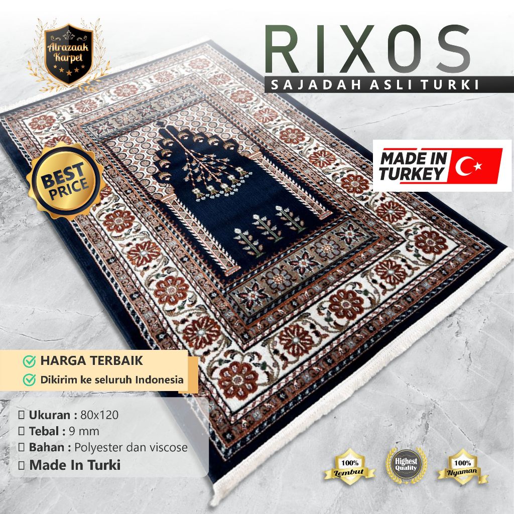 Jual Sejadah Karpet Turki Sajadah Imam Turki Rixos Halus X