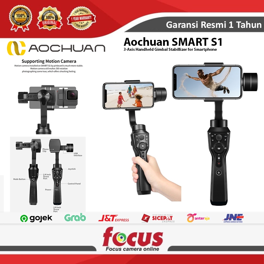 Jual Aochuan Smart S Axis Handheld Gimbal Stabillizer For Smartphone