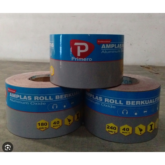 Jual AMPLAS ROLL 4 KERTAS GOSOK 40 METER PRIMERO Shopee Indonesia