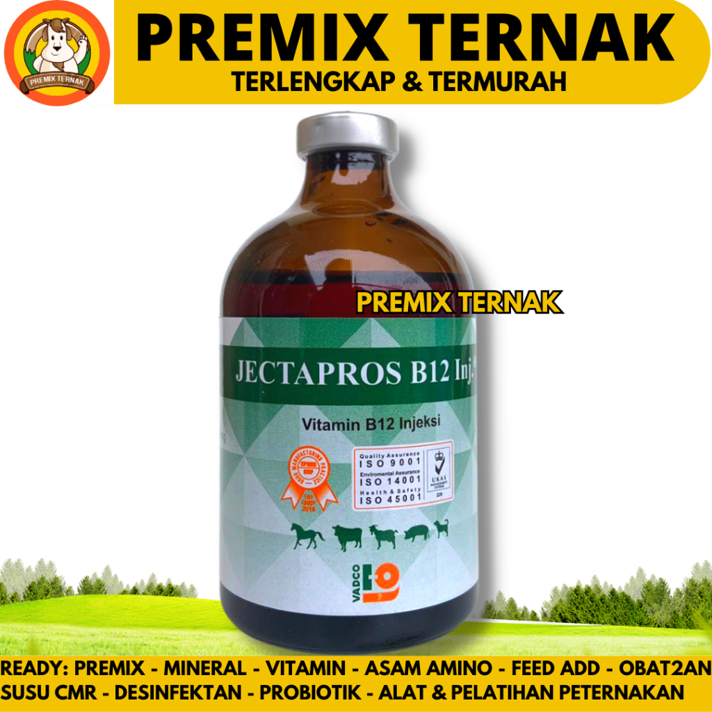 Jual Vitamin B Jectapros B Ml Vadco Vitamin B Injeksi Hewan