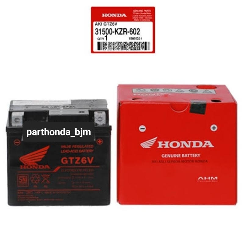 Jual 31500 KZR 602 ACCU BATTERY GTZ6V AKI VARIO AKI BEAT ESP AKI SCOOPY